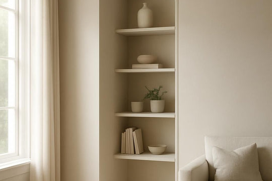 Cachez un angle de mur avec une astuce déco pour un intérieur harmonieux.