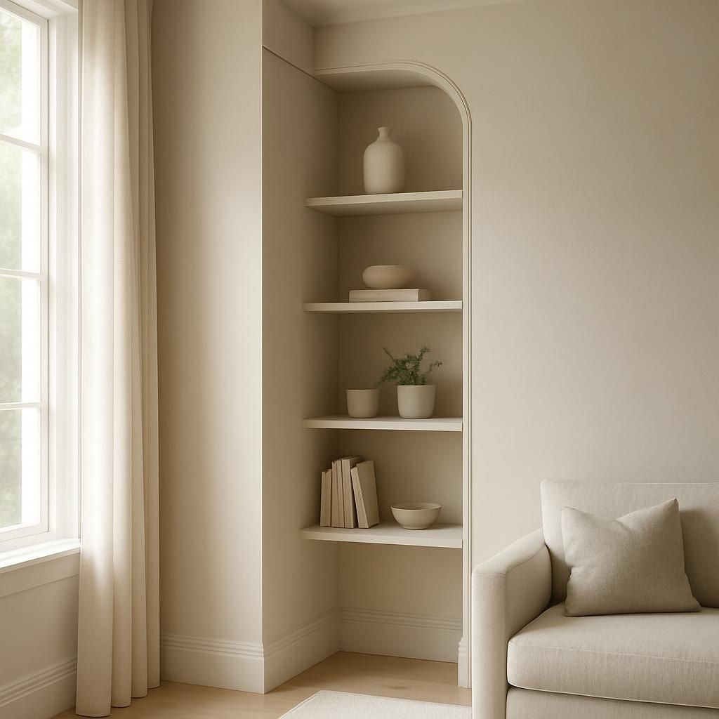 Cachez un angle de mur avec une astuce déco pour un intérieur harmonieux.