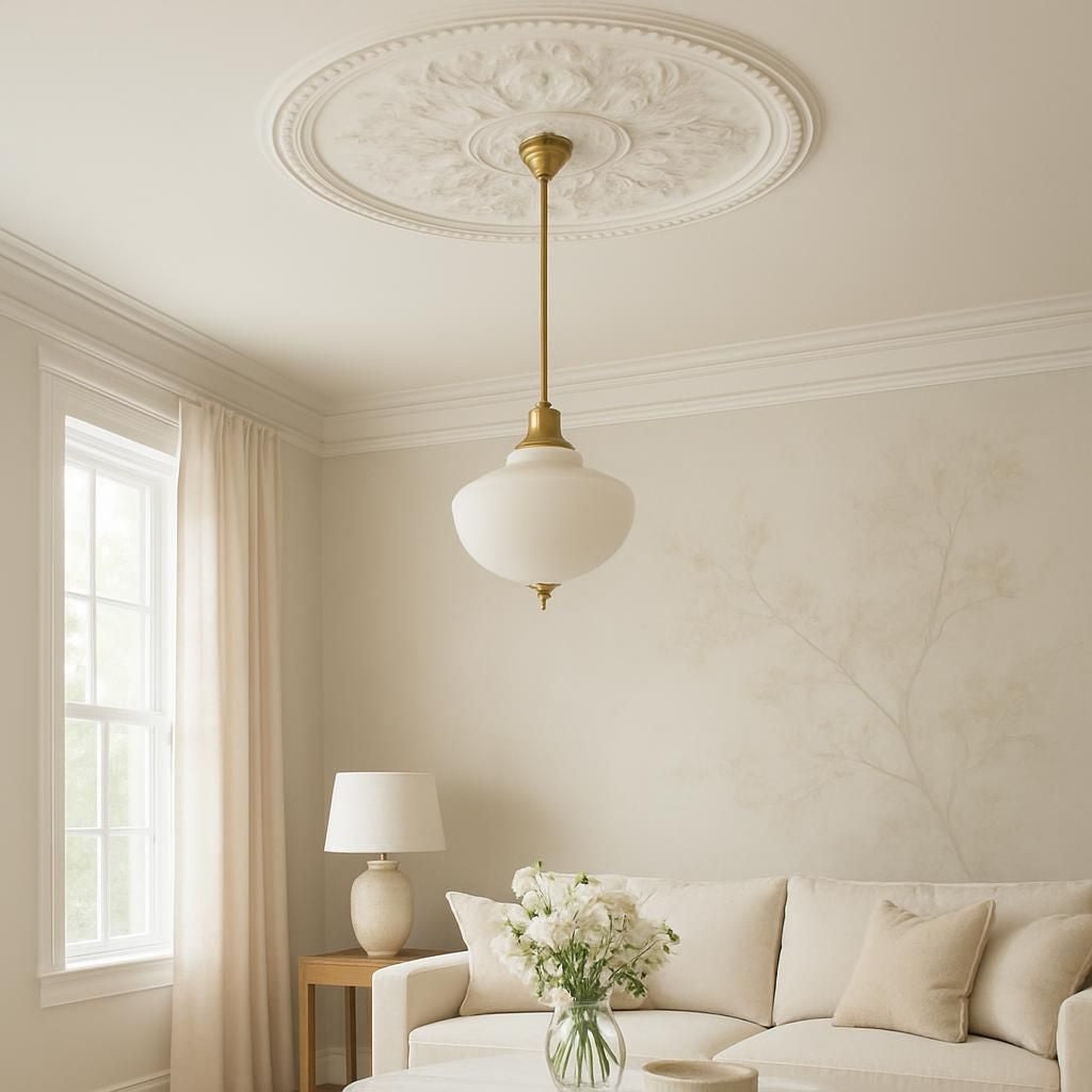 Cacher un trou dans le plafond avec une astuce de decoration d'interieur