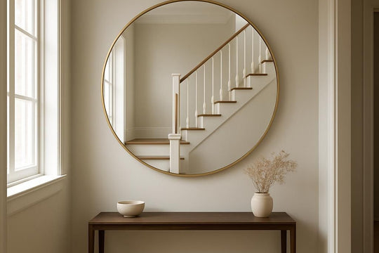 Miroir de circulation pour une décoration intérieure pratique et esthétique.