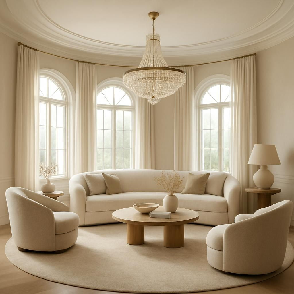 Aménagement d'une pièce ronde pour optimiser l'espace et la circulation