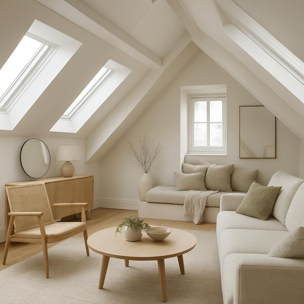 Aménagement d'un appartement mansardé avec charme et fonctionnalité