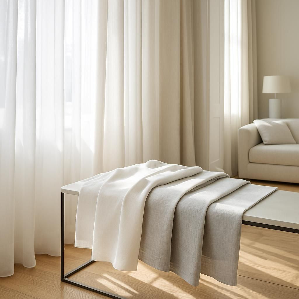 Voilages décoratifs pour fenêtres, choix de tissus et styles d'intérieur