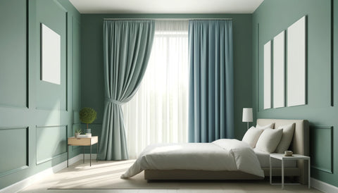Quelle couleur de rideau avec un mur vert sauge ? | Ombre Interieur