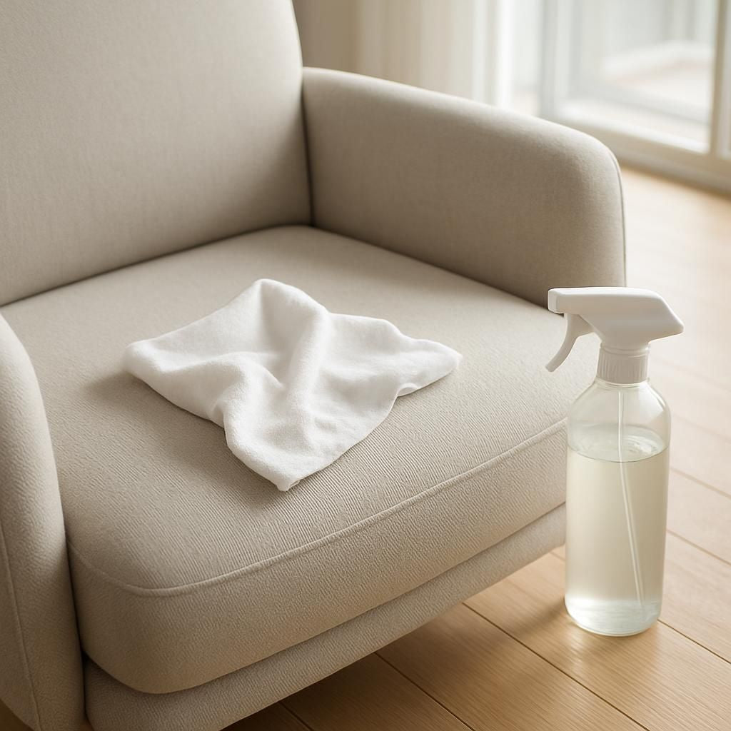 Chaise en tissu nettoyée et détachée pour une déco intérieure impeccable.