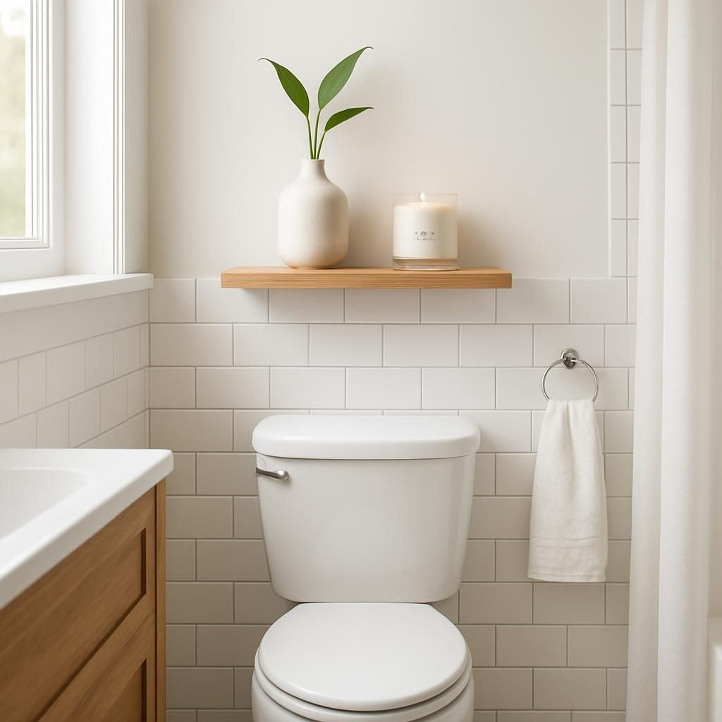 Astuce déco toilette pour optimiser l'espace et le style de votre salle de bains.