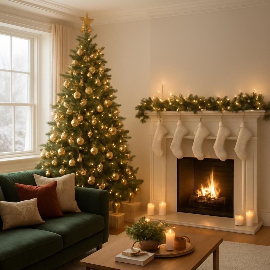 Décoration de Noël pour un appartement chaleureux et festif