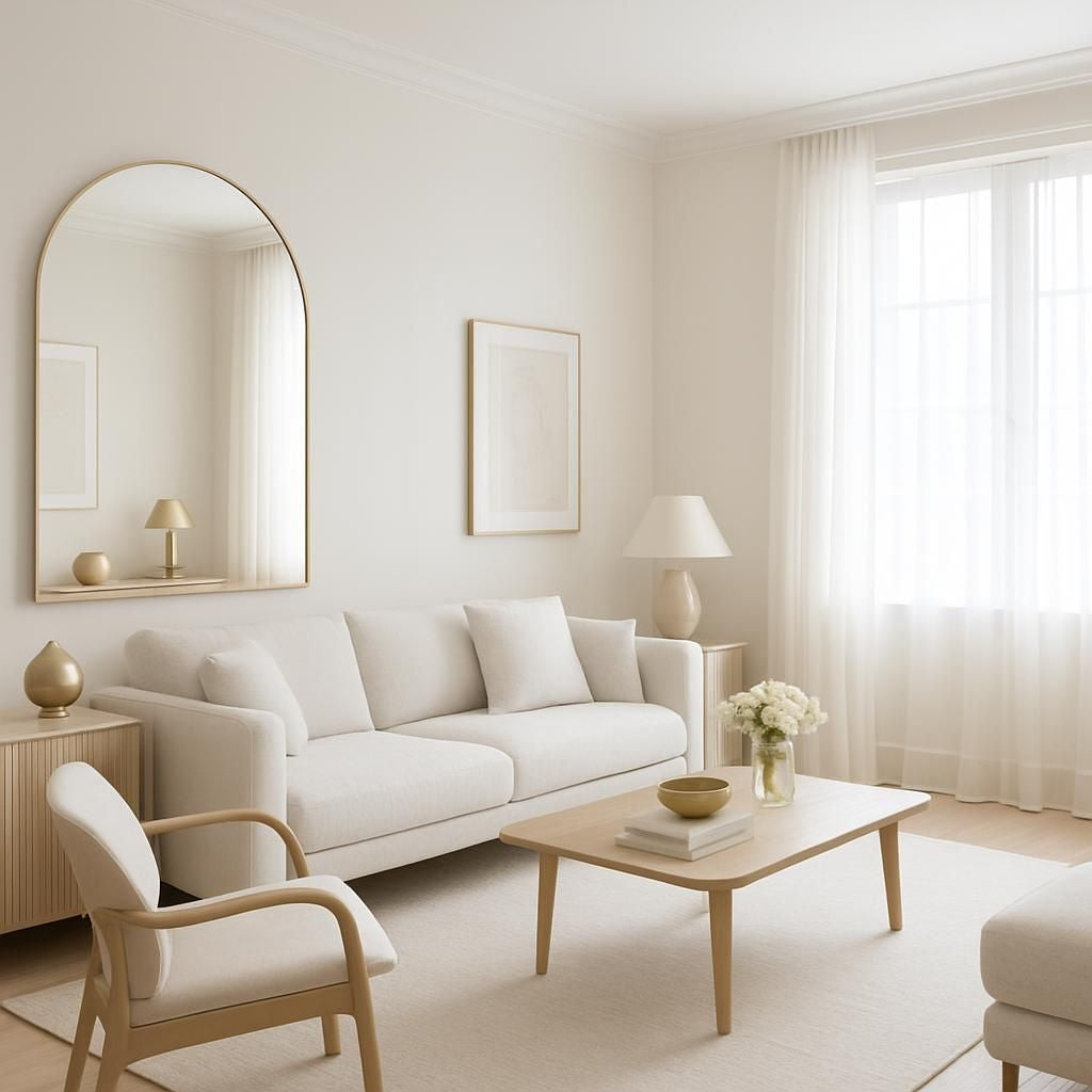 Decoration d'appartement sombre avec astuces lumineuses et couleurs claires