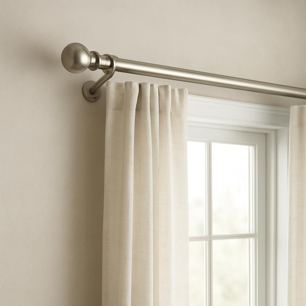 Accrocher une barre de rideau pour décorer votre intérieur