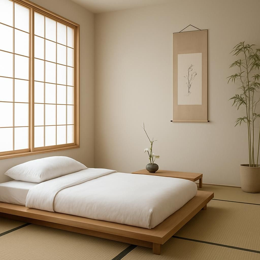 Aménagement d'une pièce zen avec des plantes et des matériaux naturels pour un intérieur apaisant.