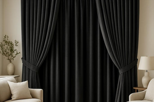 Voile occultant pour fenêtre, solution déco pour intimité et obscurité totale.