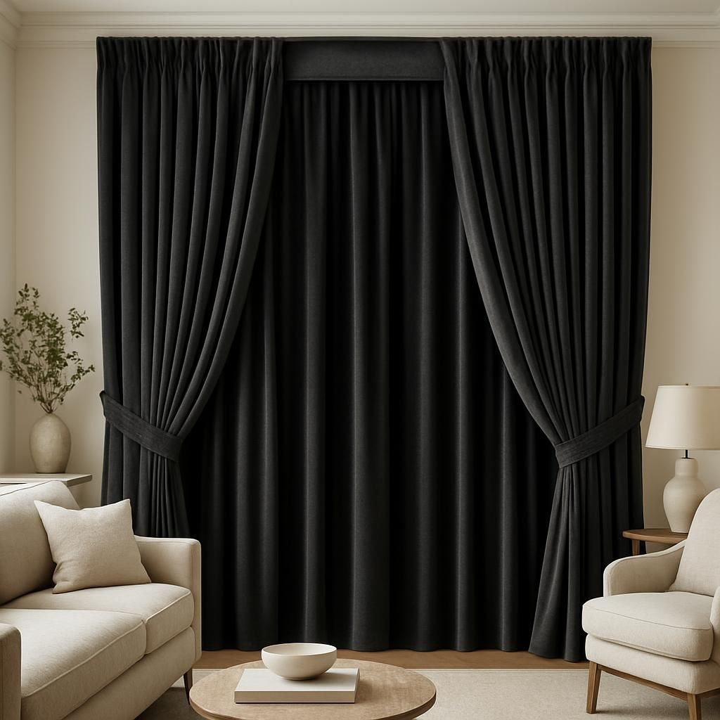 Voile occultant pour fenêtre, solution déco pour intimité et obscurité totale.