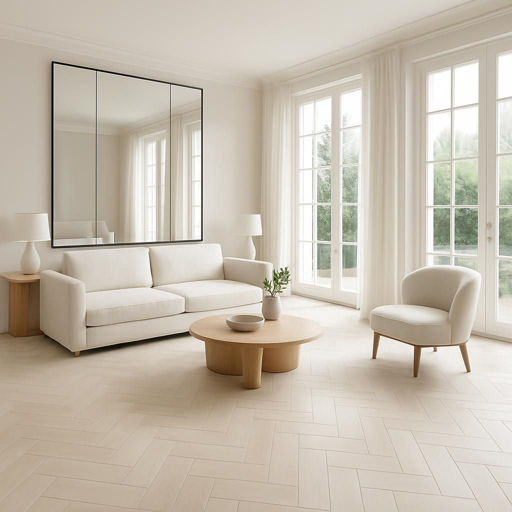 Carrelage clair pour agrandir visuellement une petite pièce