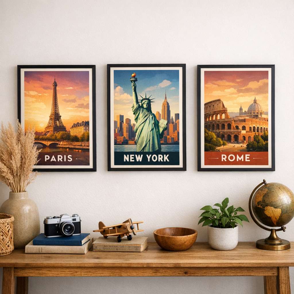 Affiches de villes et voyages : personnaliser sa décoration intérieure avec style