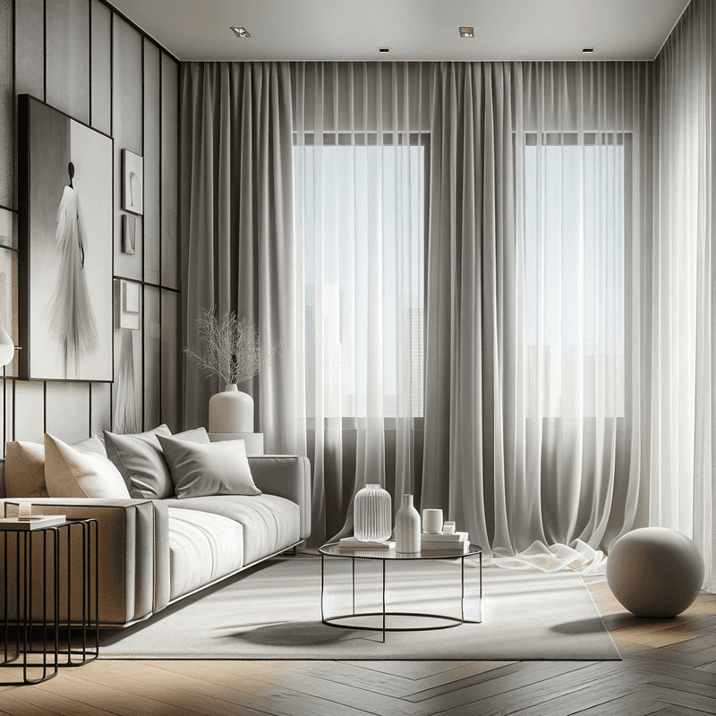 Des voilages variés, allant du sobre au sophistiqué, pour habiller vos fenêtres avec élégance et s'adapter à tous les styles de décoration.
