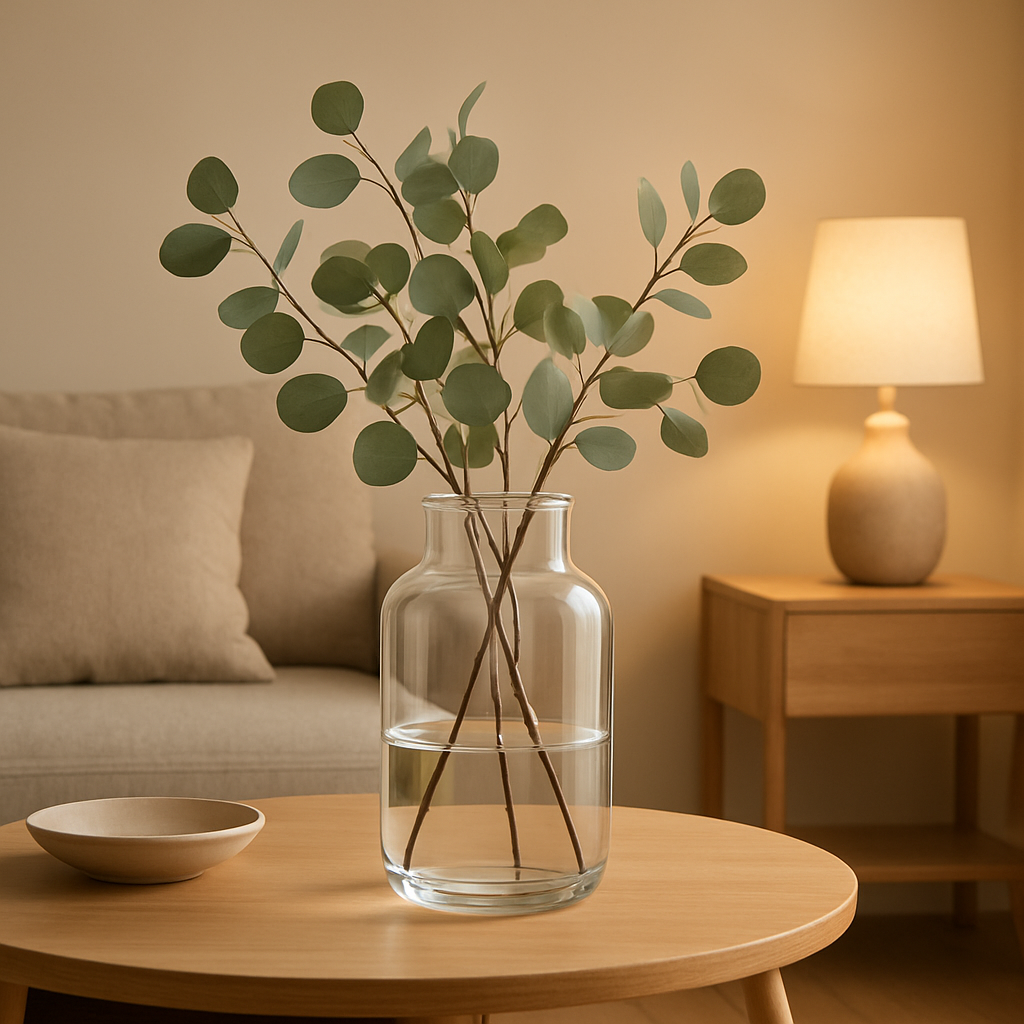 Vase en verre décoratif pour une touche d'élégance et de lumière dans votre intérieur.
