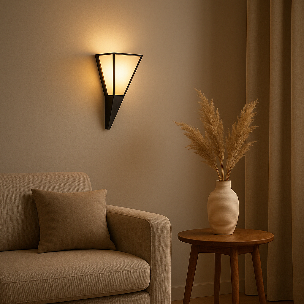 Applique murale d'angle design pour éclairer et décorer votre intérieur avec élégance.