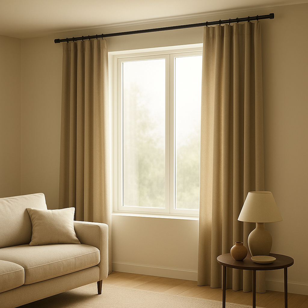 Tringle rideau au plafond pour suspension de vos voilages et rideaux occultants