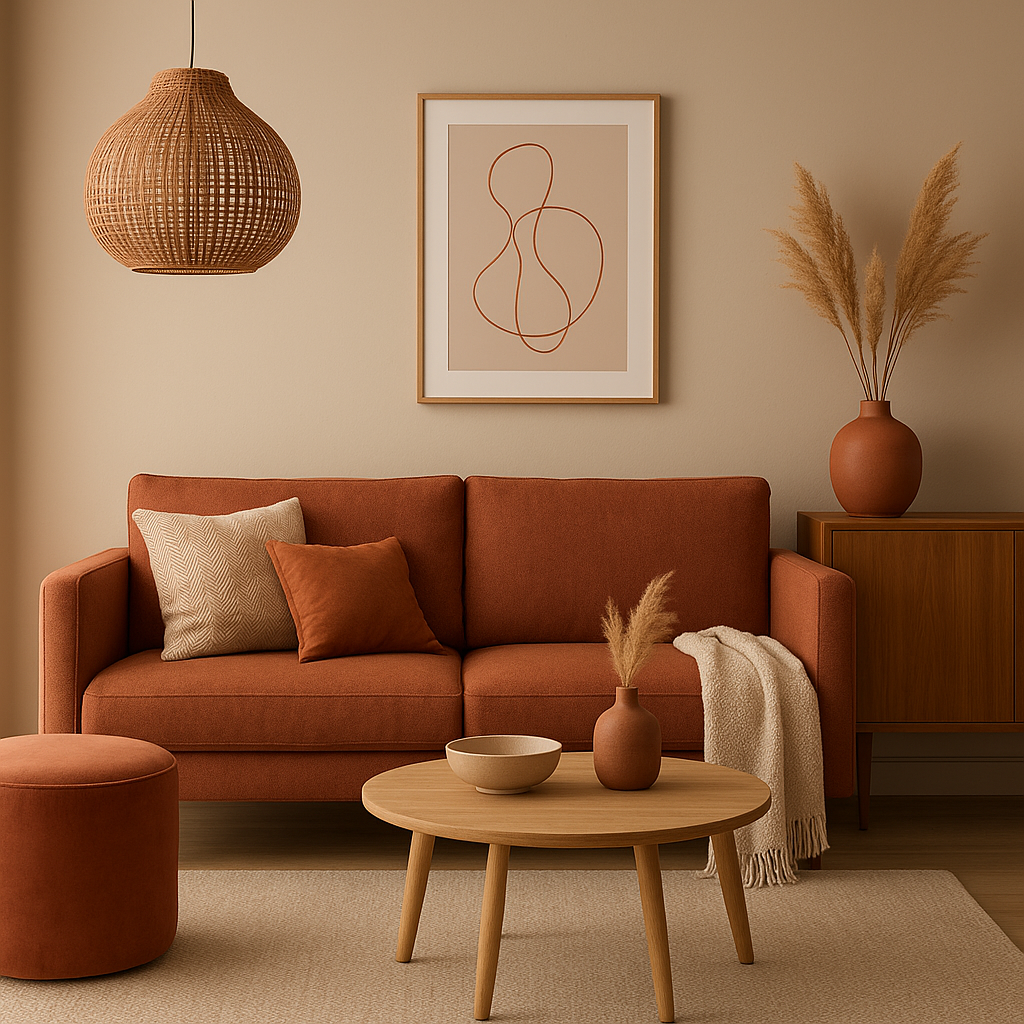 Décoration chambre terracotta : ambiance chaleureuse et naturelle pour un sommeil apaisant