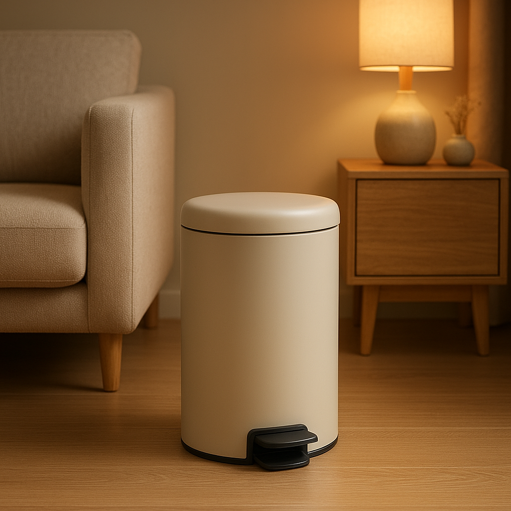Poubelle de salle de bain élégante et pratique pour un intérieur ordonné