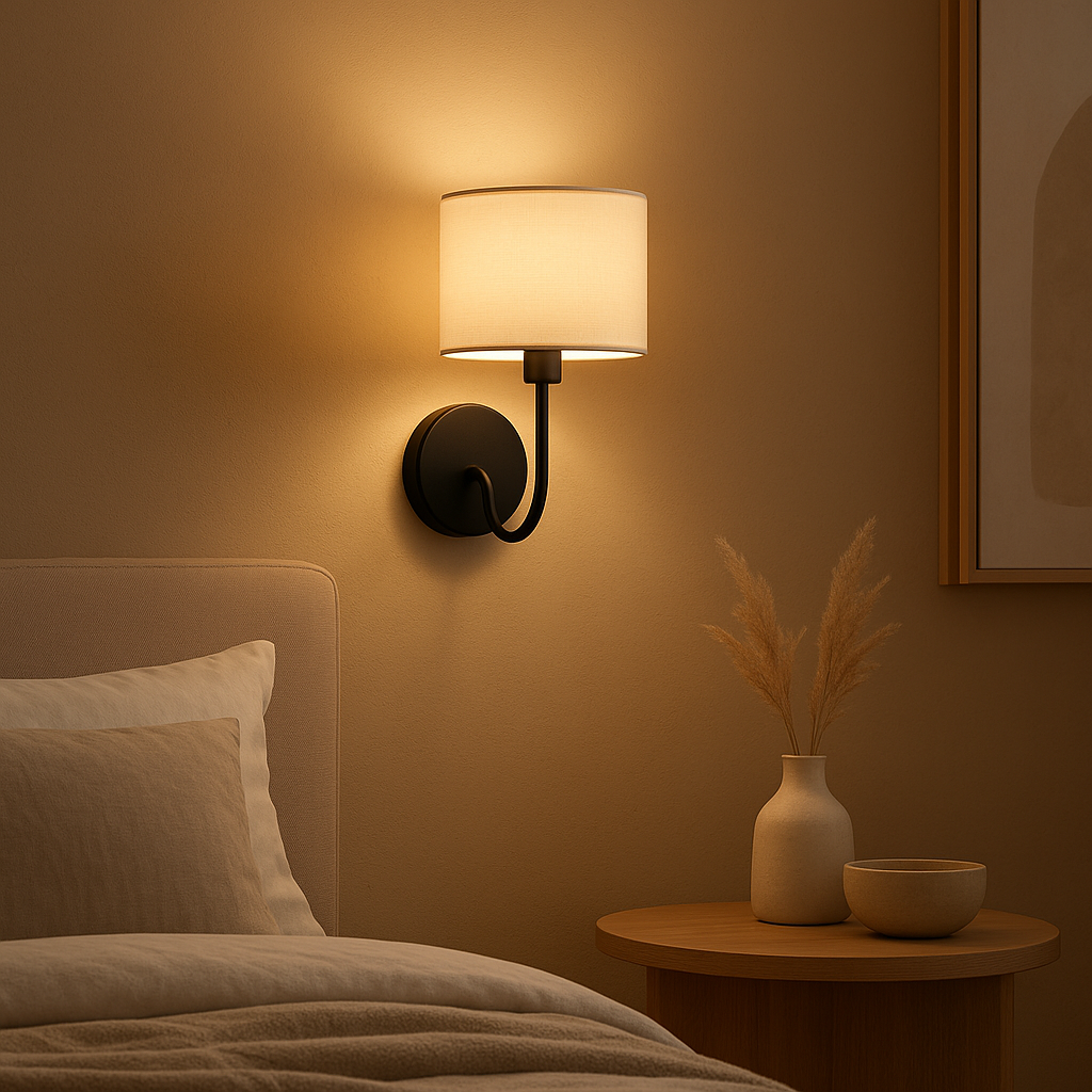 Applique murale LED pour WC, design moderne et éclairage doux pour salle de bain