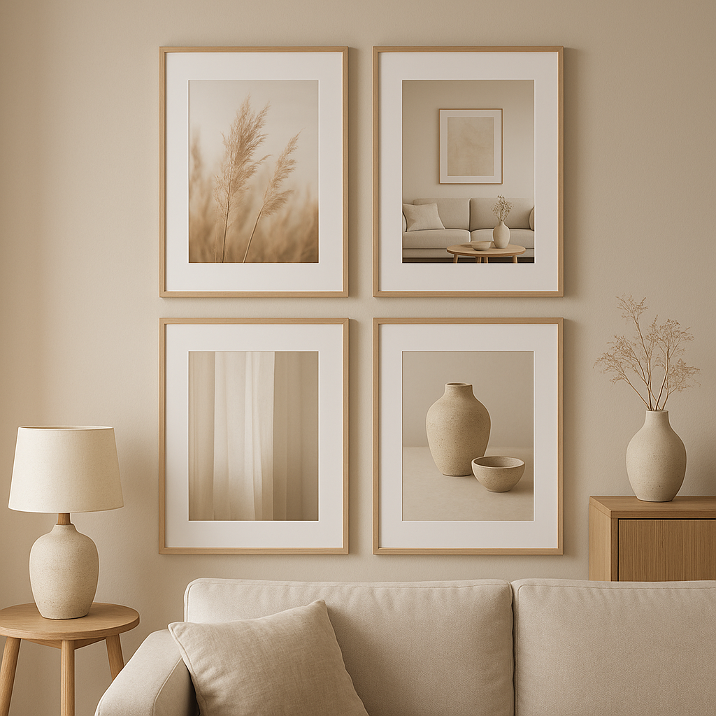 Cadre photo mural design pour afficher plusieurs souvenirs dans votre intérieur