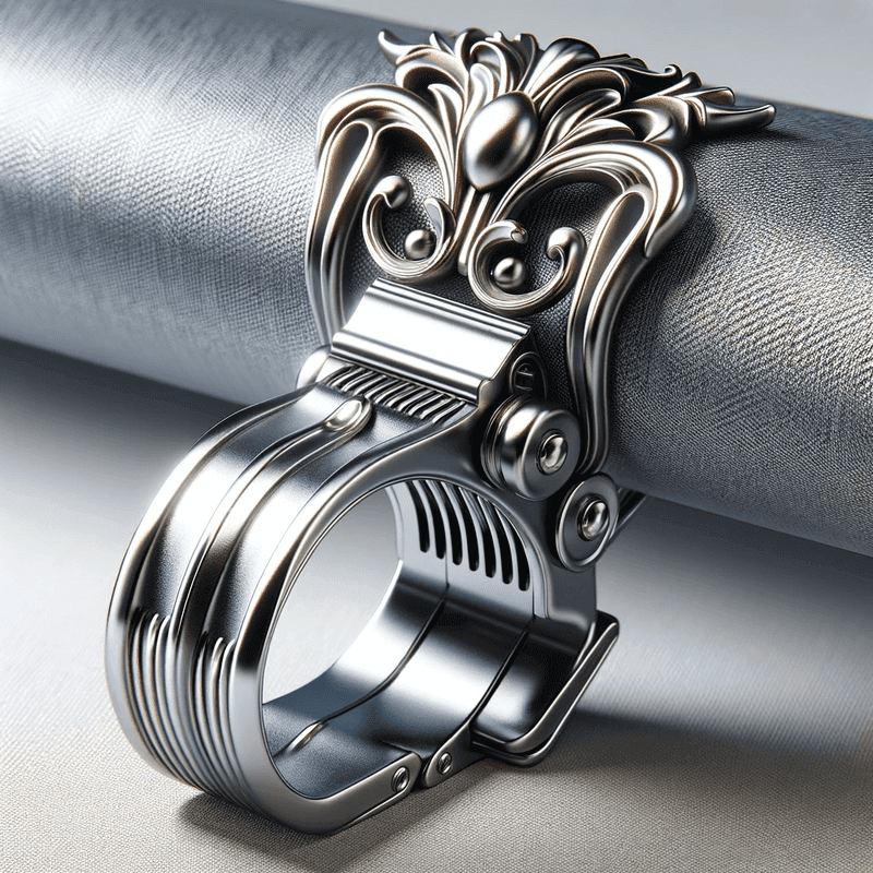 Des pinces à rideaux élégantes et discrètes, au design épuré et moderne, pour une touche de sophistication dans votre décoration.