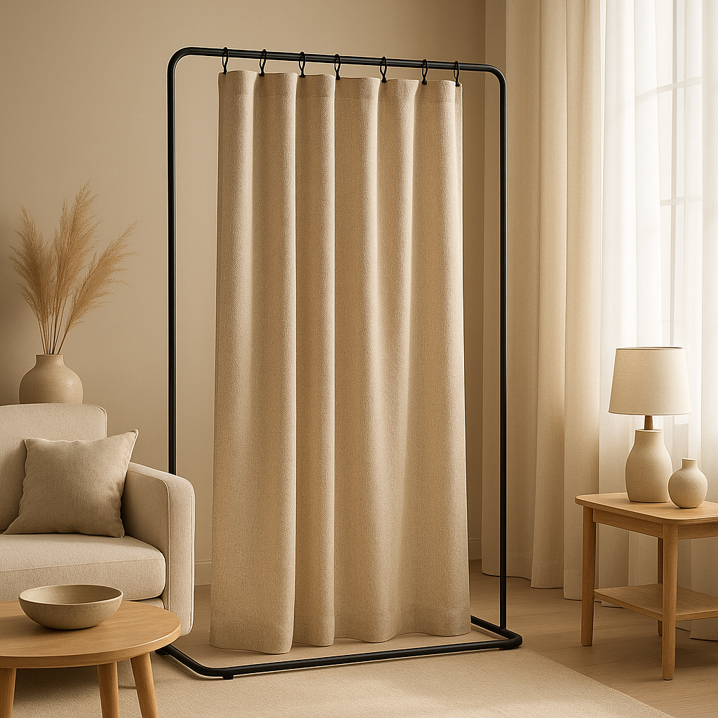 Portant rideau design pour intérieur moderne et élégant