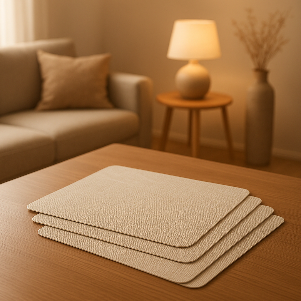 Set de table plastifié rectangulaire pour protéger votre table des taches et chaleur