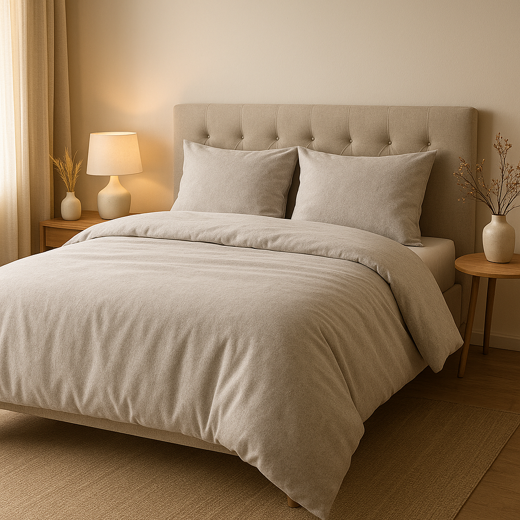 Housse de couette 260x240 en flanelle douce pour un hiver au chaud