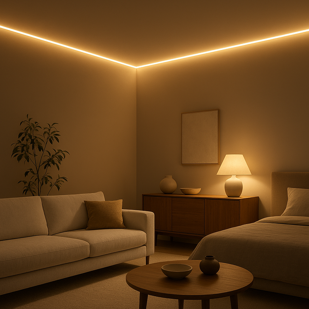 Bande LED pour éclairage intérieur moderne et design, facile à installer
