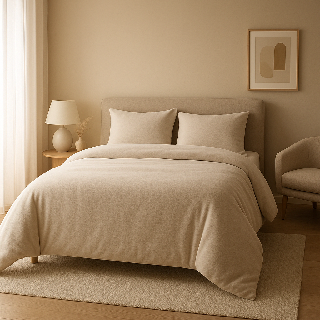 Housse de couette polaire douce et chaude pour un hiver confortable