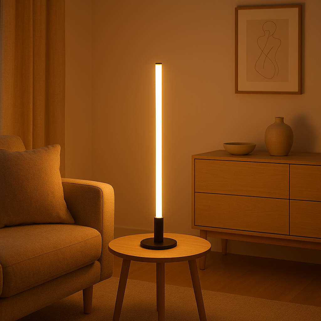Tube néon LED design pour un éclairage intérieur moderne et décoratif