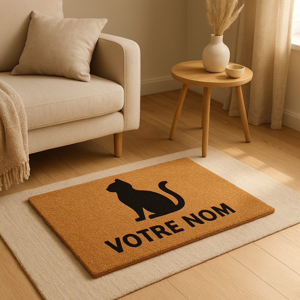 Paillasson personnalisé avec motif animaux pour décorer et protéger votre entrée