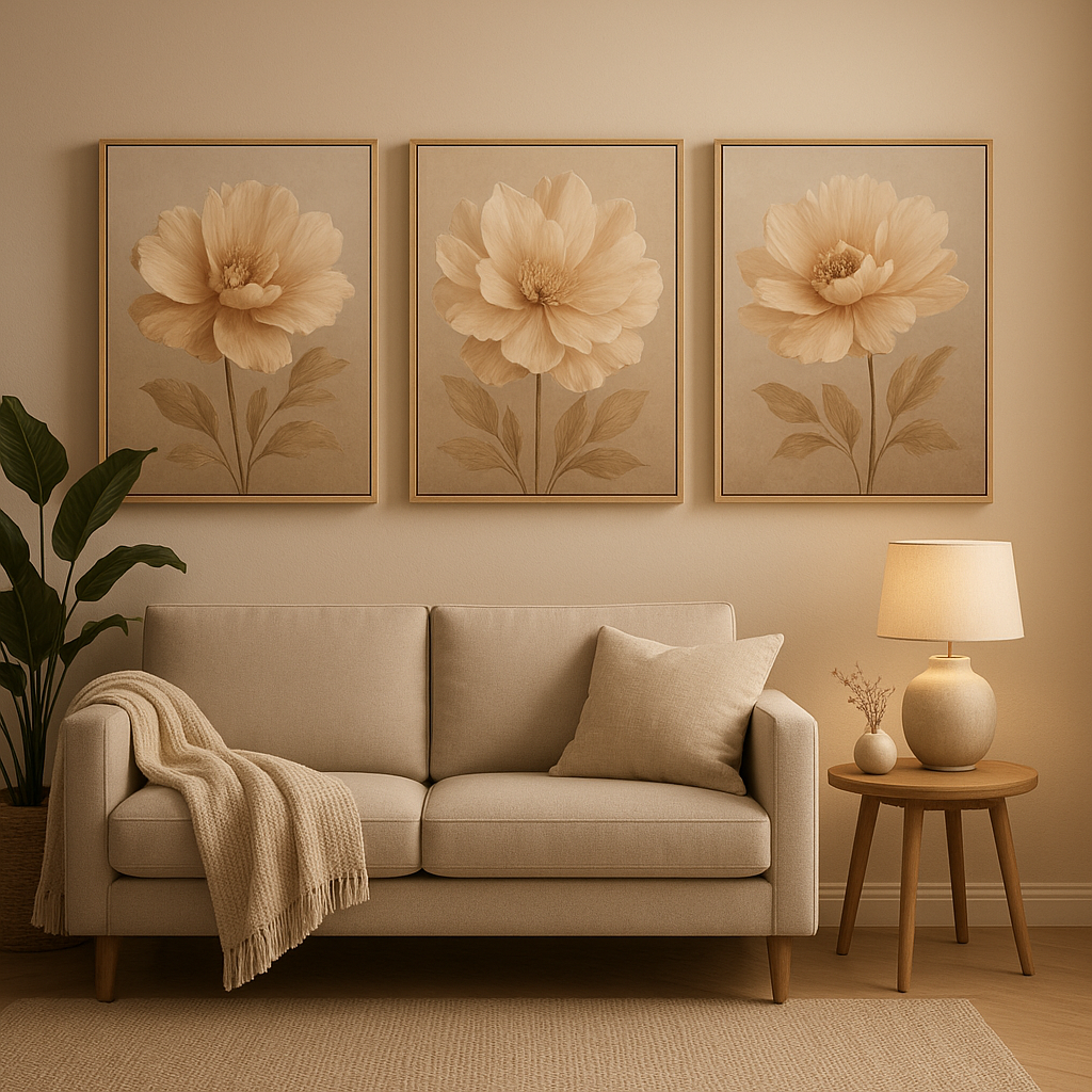 Décoration murale fleurs délicates pour embellir votre intérieur avec élégance et naturel