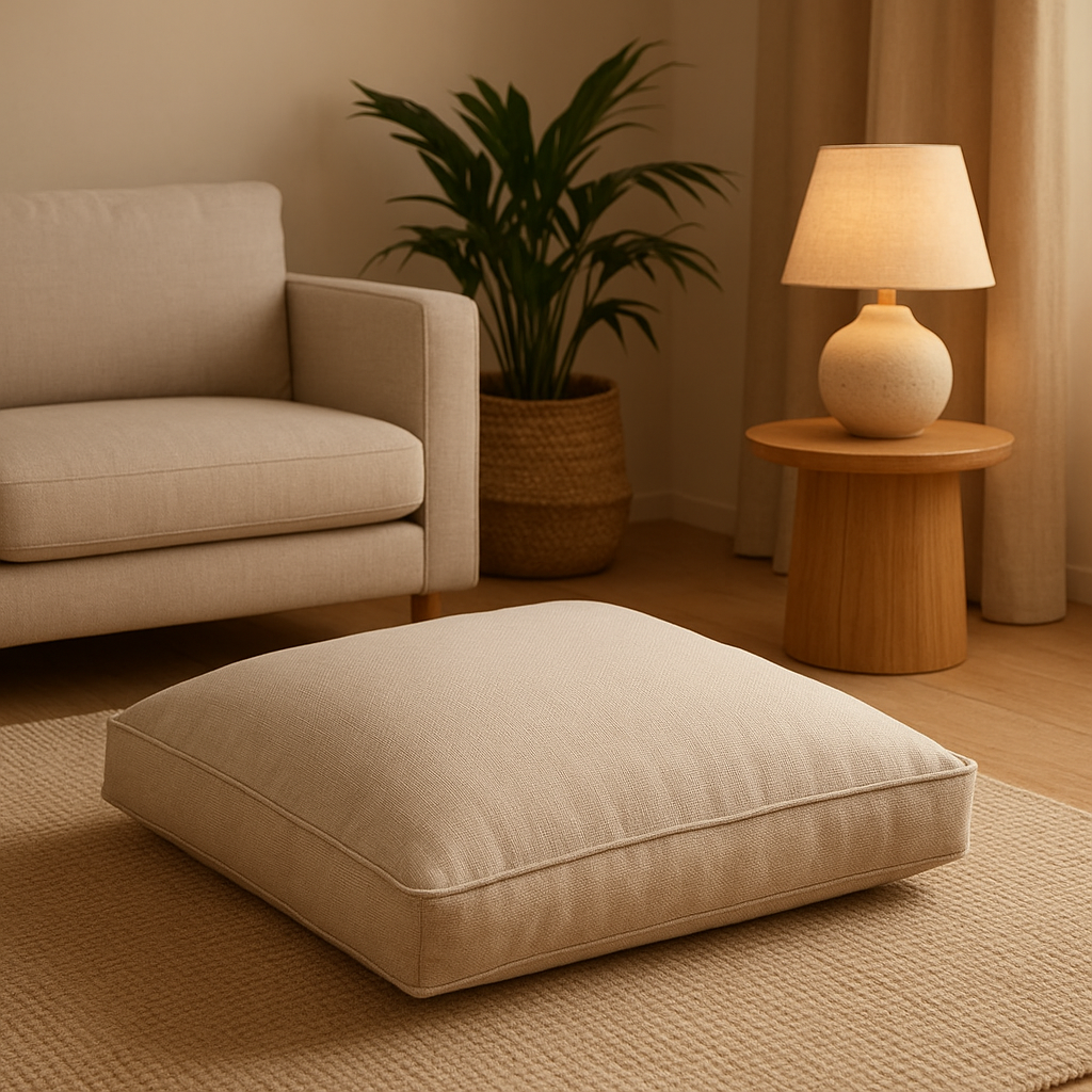 Coussins de sol extérieur confortables pour aménager votre terrasse ou jardin