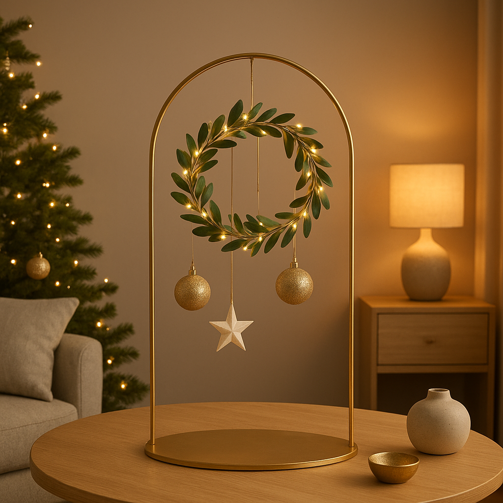 Décoration de porte de Noël élégante pour embellir votre intérieur pendant les fêtes