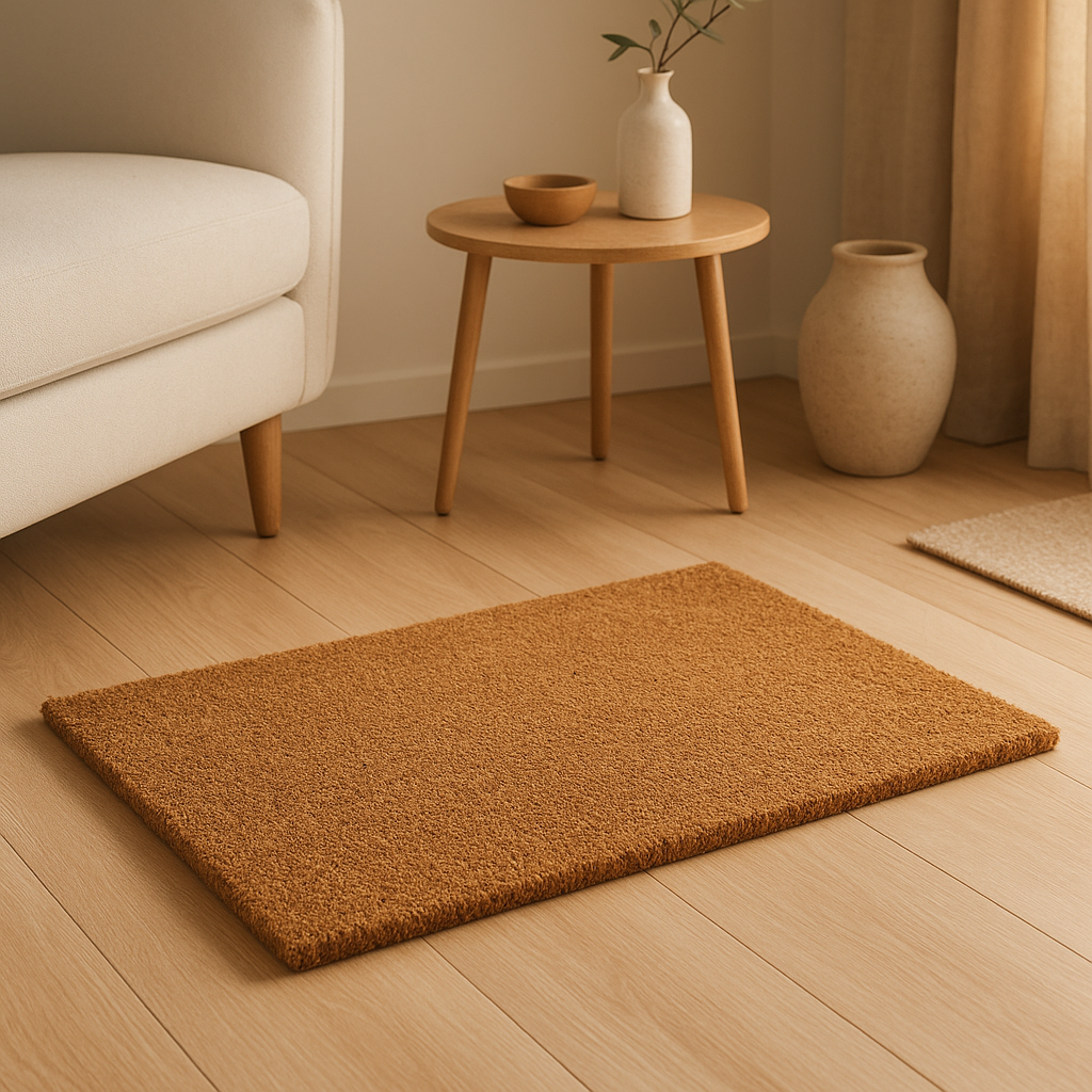 Paillasson en fibre de coco naturel pour l'intérieur, durable et absorbant