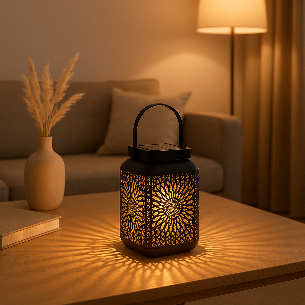 Lanterne solaire extérieure design pour éclairer votre jardin la nuit