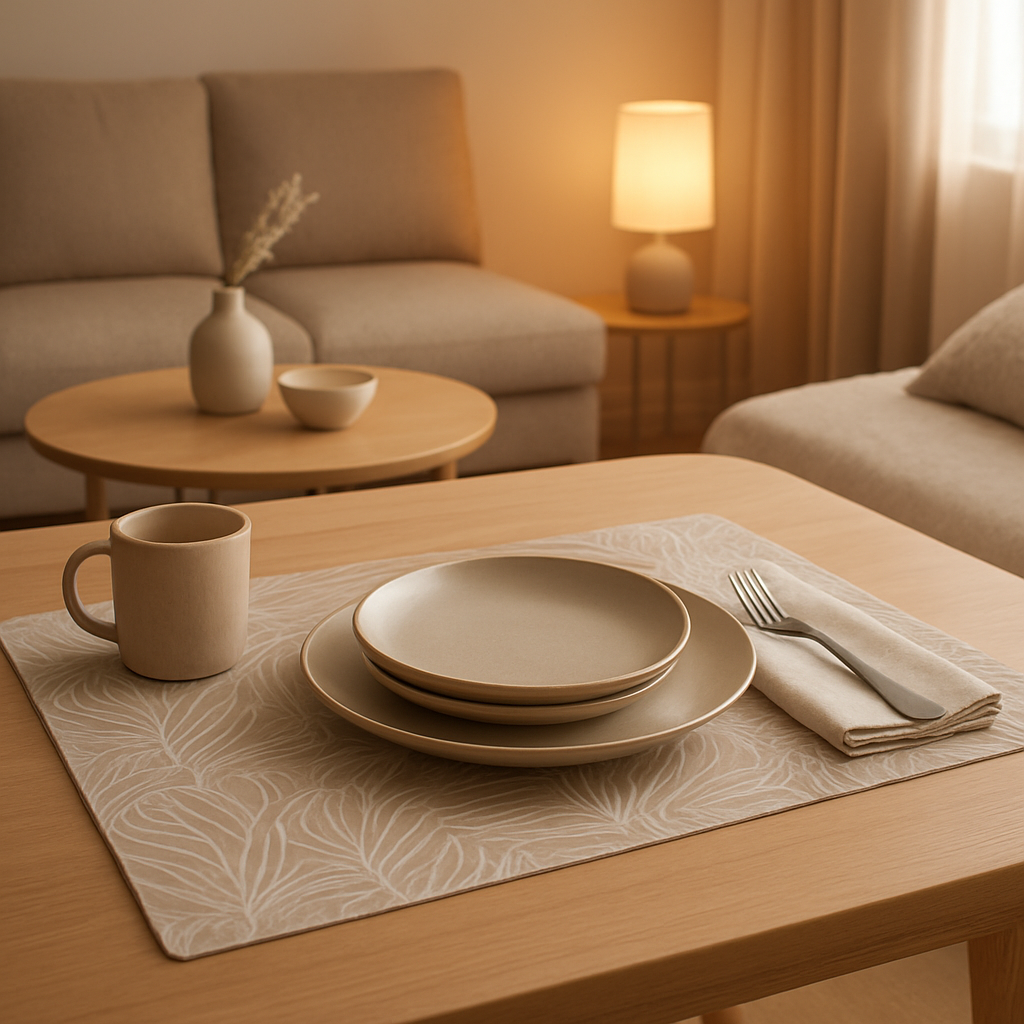 Set de table original en forme d'ombre pour une déco d'intérieur unique