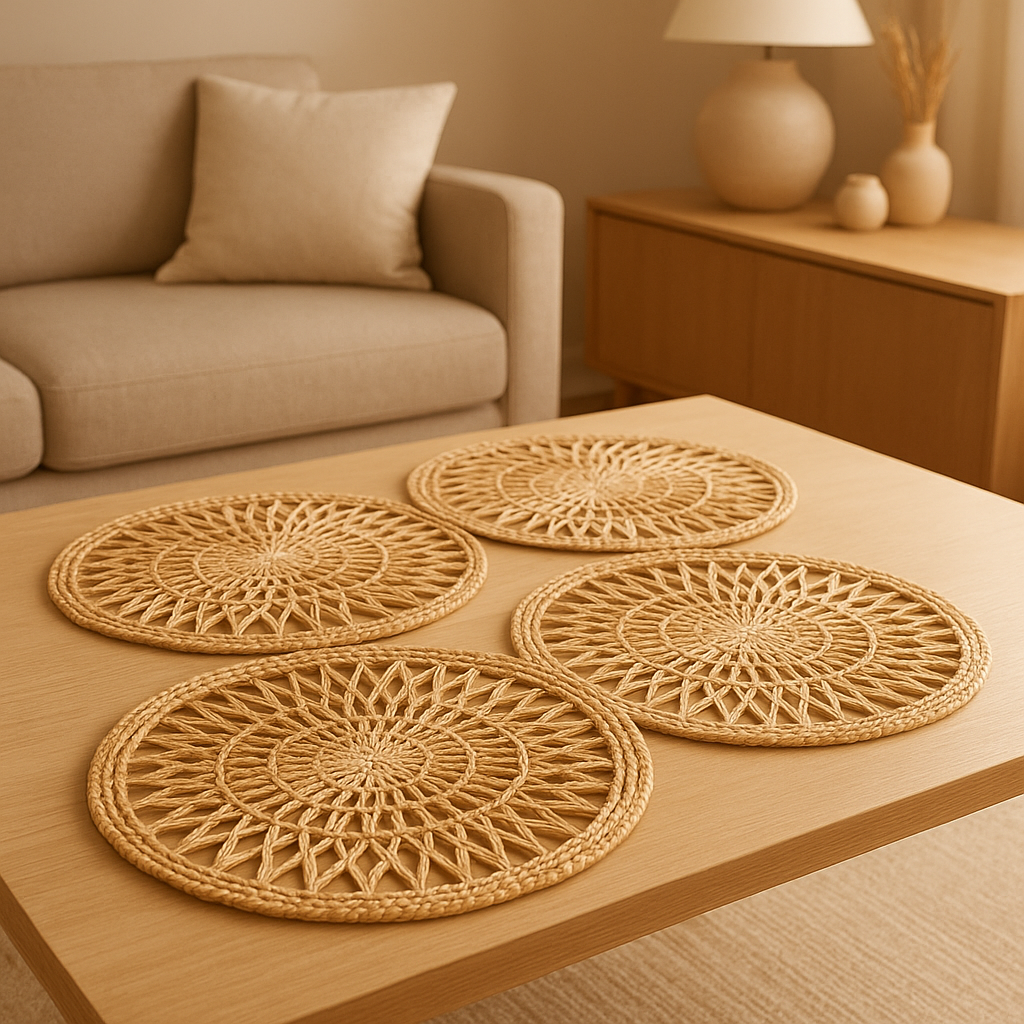 Set de table original en papier peint pour une déco de salle à manger unique et personnalisée