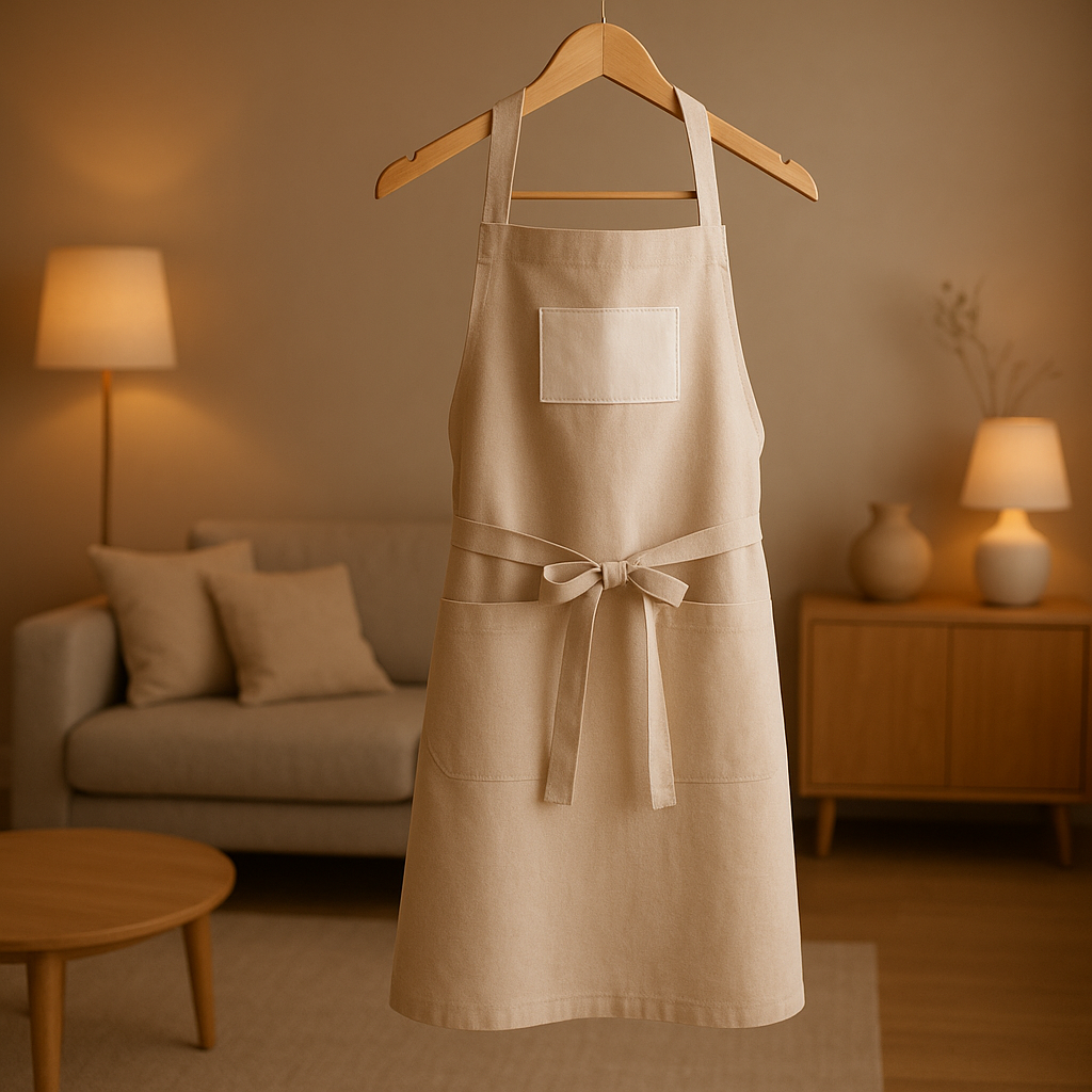 Tablier de cuisine personnalisable avec texte et motifs pour cuisiner en style