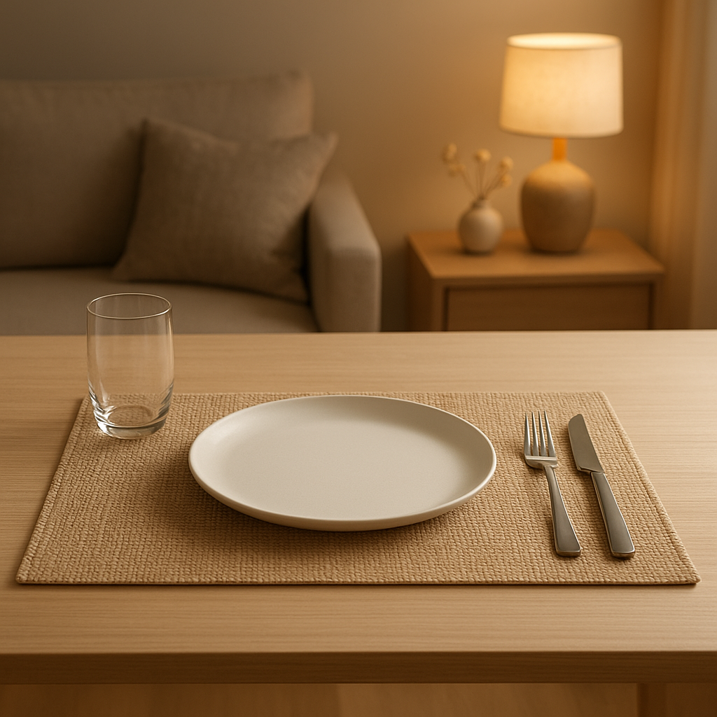 Set de table lavable en tissu pour protéger et décorer votre table à manger