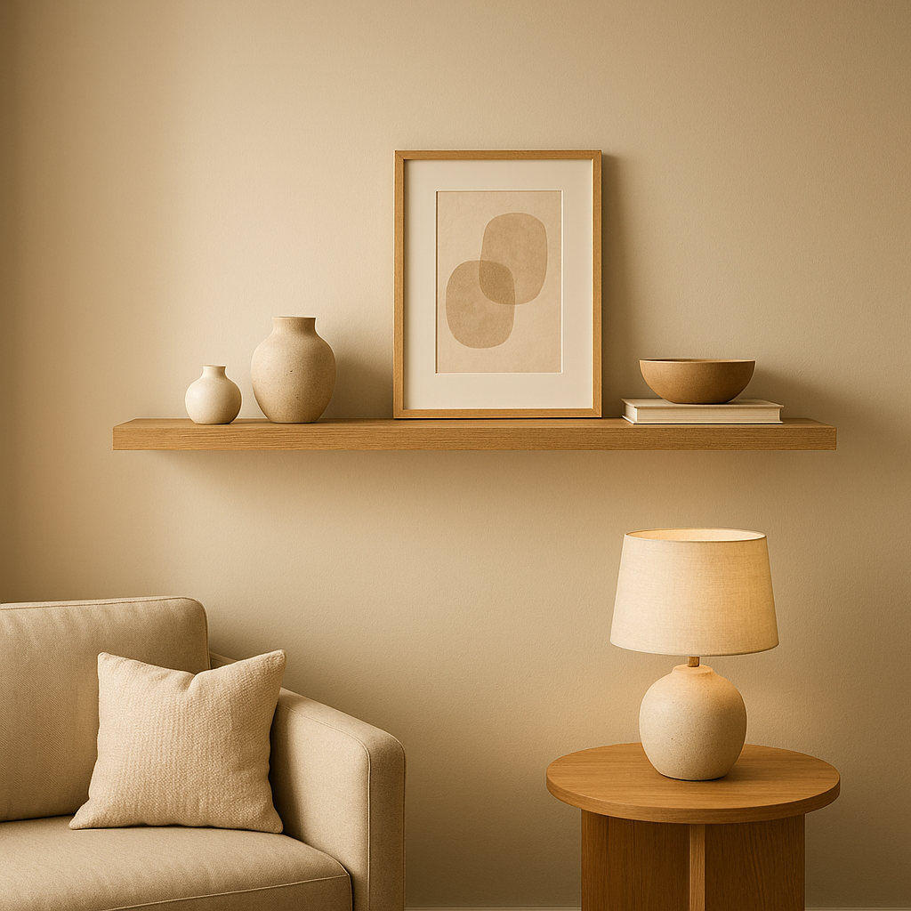 Étagère flottante murale design pour un rangement moderne et épuré