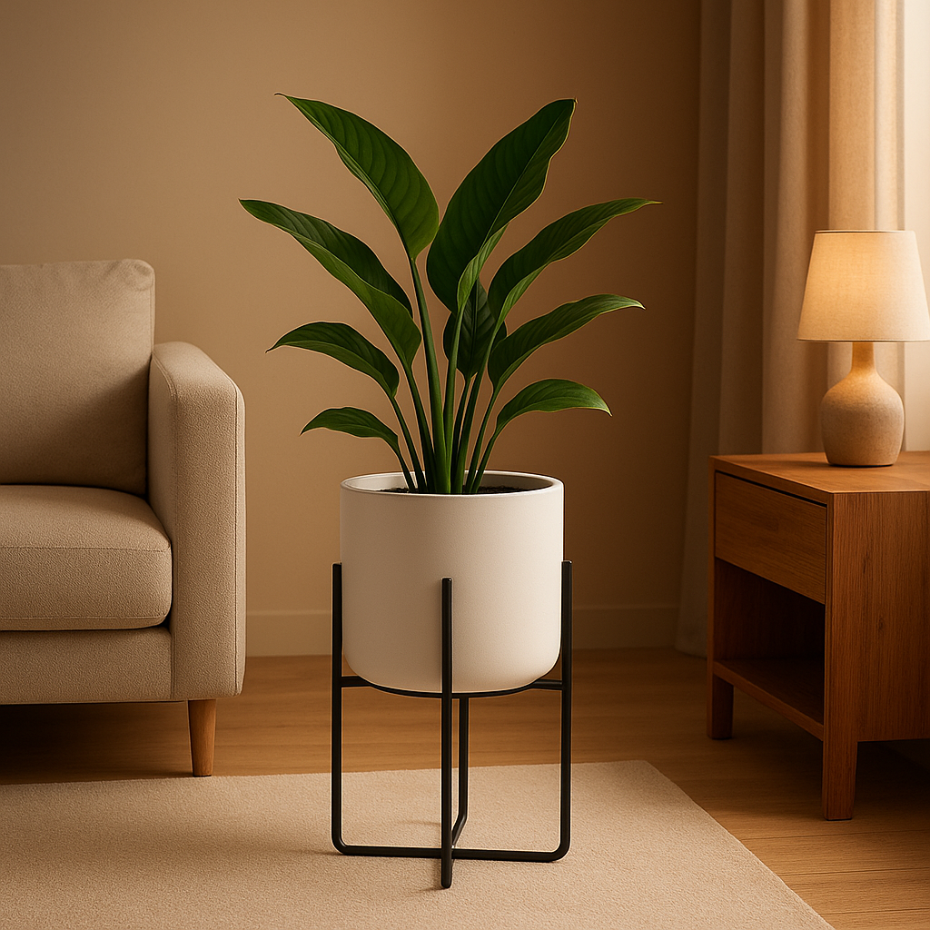 Porte-plante mural en macramé pour suspendre vos plantes d'intérieur avec élégance.