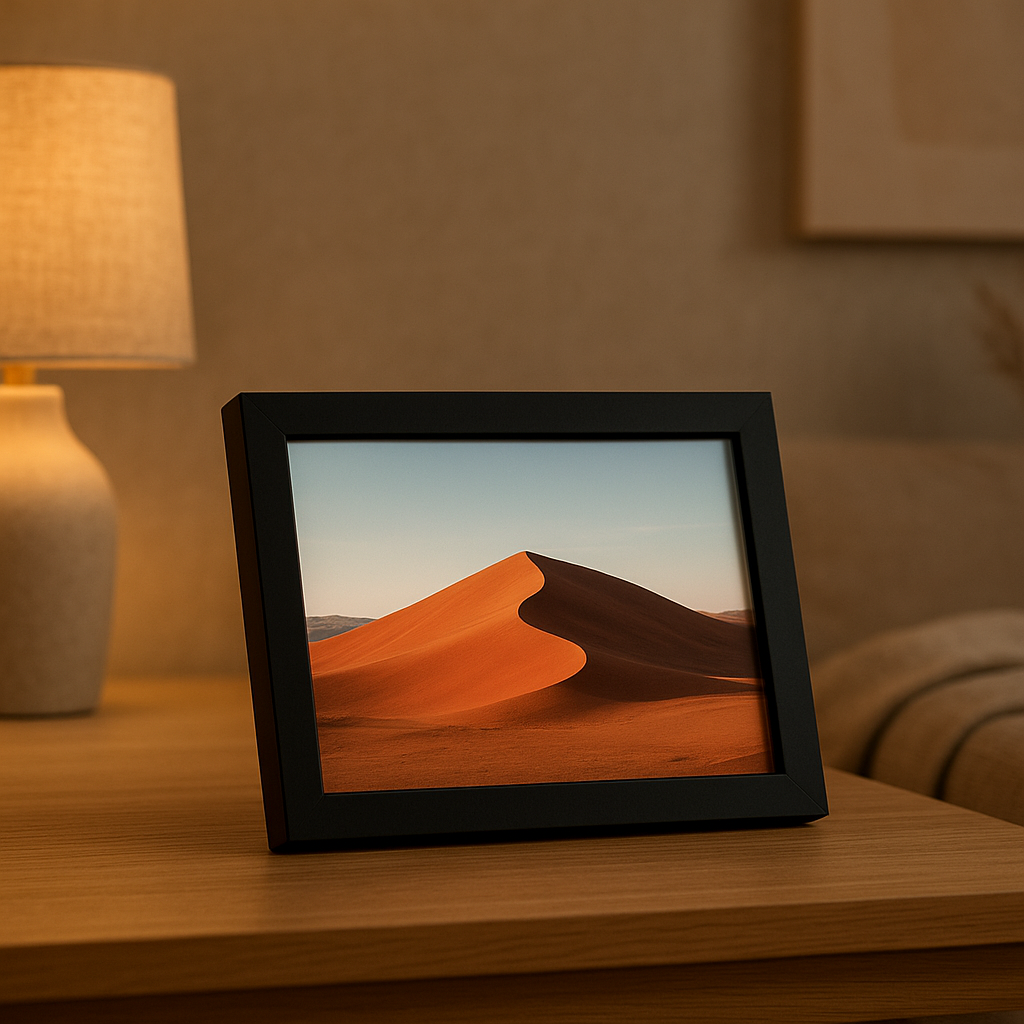 Photo cadre numérique élégant pour afficher vos souvenirs sur écran LCD