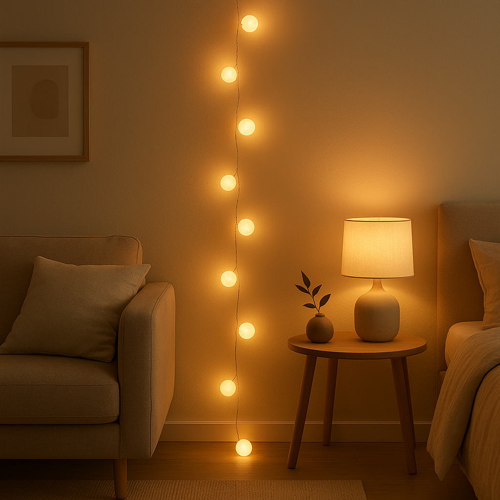 Guirlande lumineuse LED pour décorer et créer une ambiance chaleureuse dans votre intérieur