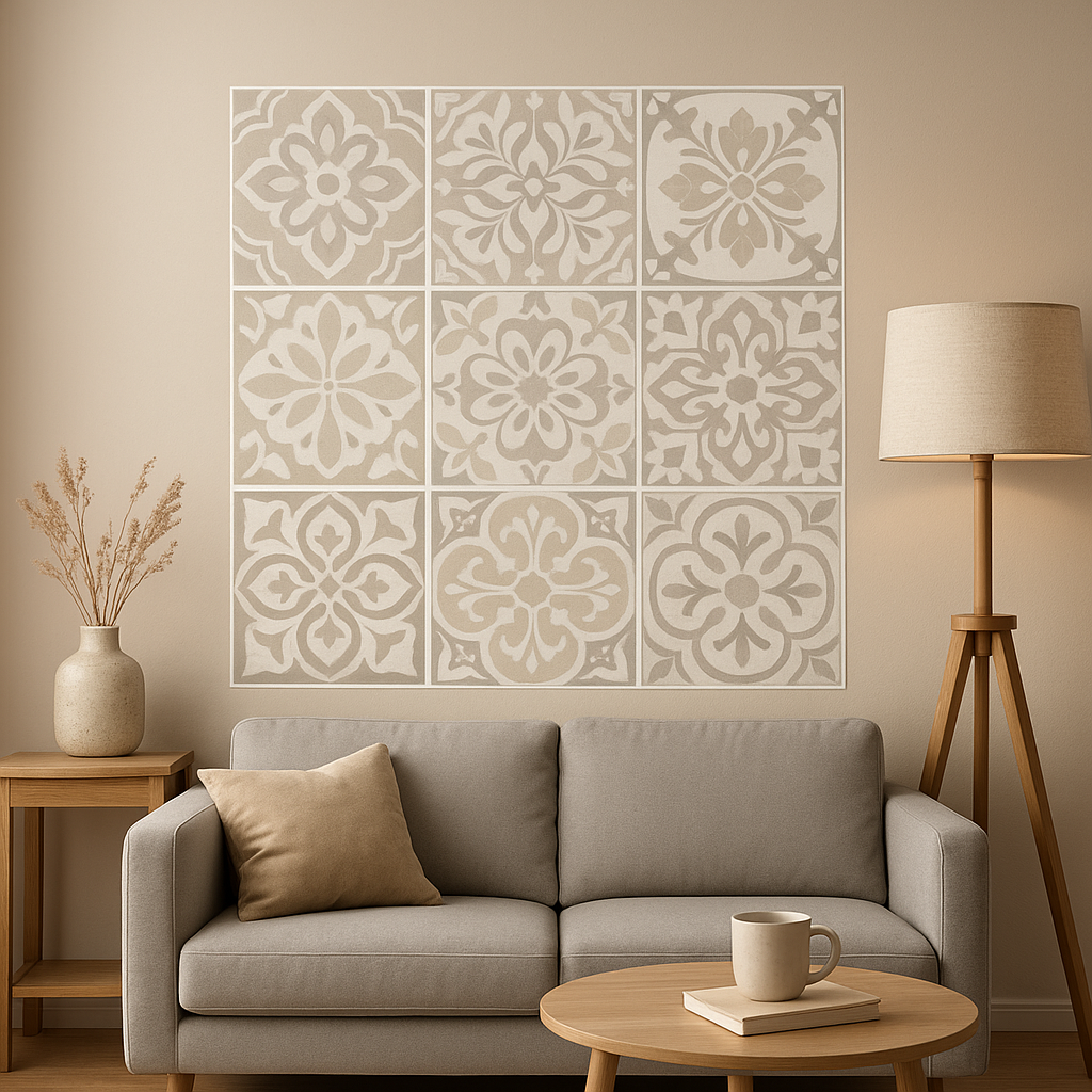 Stickers carrelage adhésifs pour relooker votre salle de bain ou cuisine facilement.