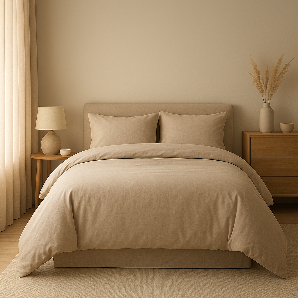 Housse de couette 220x240 cm en coton pour un sommeil confortable et une chambre élégante.