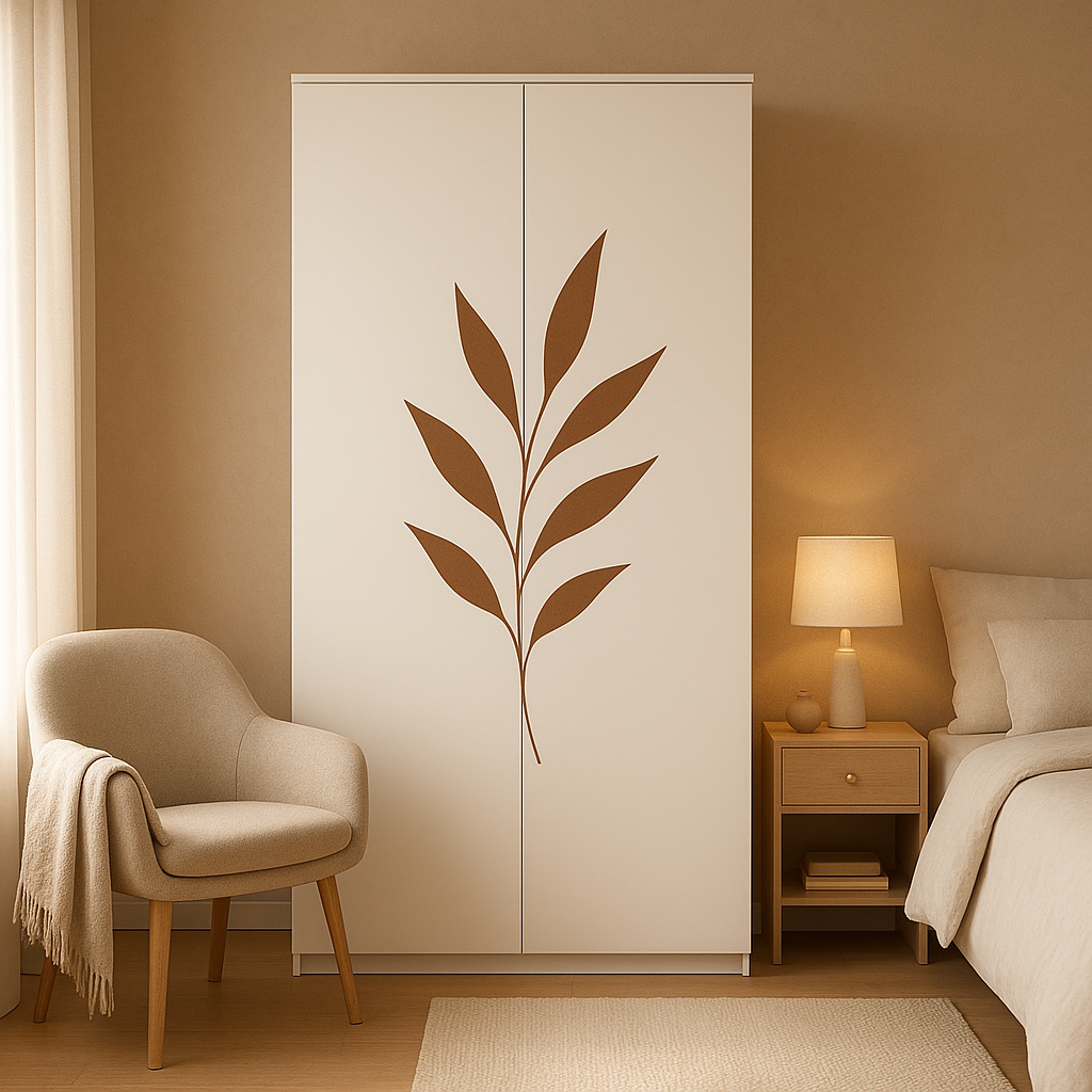 Stickers décoratifs pour porte de placard, personnalisez votre intérieur avec élégance.
